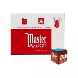 Biliardová krieda Master 12 ks, modrá