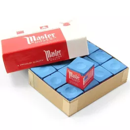 Biliardová krieda Master Sky Blue, 12 ks