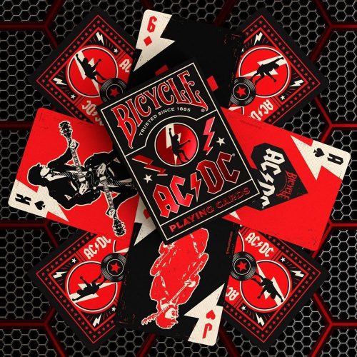Pokrové hracie karty AC/DC, papierové potiahnuté plastom