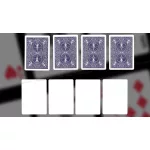 Kúzelnícke karty Bicycle Blank Face, modré