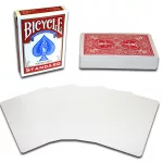 Kúzelnícke karty Bicycle Blank Face, červené