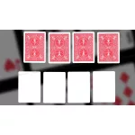 Kúzelnícke karty Bicycle Blank Face, červené