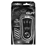Sada steel šípok Winmau Blackout 24g, 90% wolfram