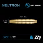 Šípky Winmau steel NEUTRON brass 22g