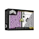 Karty na poker 100% plast, COPAG 1546, Jumbo index, fialovo-sivý duo pack