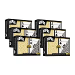 Karty na poker 100% plast COPAG 1546 Jumbo index čierno-zlatý duo pack