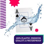 Hracie karty Copag 1546 Elite Jumbo index, 100% plastové, oranžovo-hnedé Duo pack