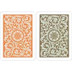 Hracie karty Copag 1546 Elite Jumbo index, 100% plastové, oranžovo-hnedé Duo pack