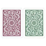Hracie karty Copag 1546 Elite Jumbo index, 100% plastové, zeleno-burgundy Duo pack
