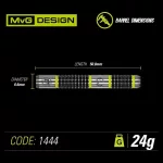 Šípky Winmau steel MvG Aspire 24g, 80% wolfram