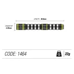 Šípky Winmau steel Michael van Gerwen Assault 22g, 90% wolfram