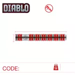 Šípky Winmau steel Diablo 24g, 90% wolfram