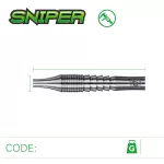 Sada steel šípok Winmau Sniper 21g, 90% wolfram