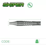 Sada steel šípok Winmau Sniper 23g, 90% wolfram