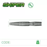 Sada steel šípok Winmau Sniper 22g, 90% wolfram