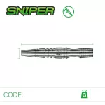 Sada steel šípok Winmau Sniper 3 23g, 90% wolfram