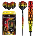 Sada steel šípok Winmau Firestorm Flame Tapered 23g, 90% wolfram