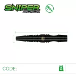 Sada steel šípok Winmau Sniper Black 22g, 90% wolfram