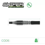 Sada steel šípok Winmau Sniper Special Edition 22g, 90% wolfram