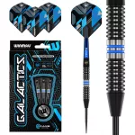 Šípky steel Winmau Galactics 26g, 90% wolfram