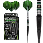 Šípky steel Winmau Sniper Black Edition 23g, 90% wolfram