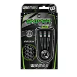Šípky steel Winmau Sniper Black Edition 23g, 90% wolfram
