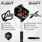 Šípky steel Winmau Peter Wachiuri 22g, 90% wolfram
