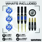 Šípky steel Winmau Rashad Sweeting 24g, 90% wolfram