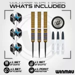 Šípky steel Winmau Ryan Branley 23g, 90% wolfram