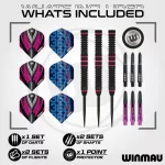 Šípky steel Winmau Rebecca Allen 24g 90% wolfram edícia Team 360
