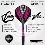 Šípky steel Winmau Rebecca Allen 24g 90% wolfram edícia Team 360
