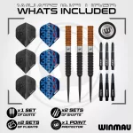 Šípky steel Winmau Ben Townley 23g 90% wolfram edícia Team 360