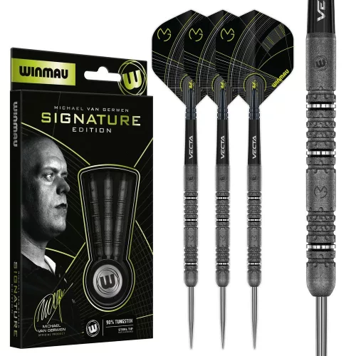 Šípky steel Winmau MvG Signature Edition 22g, 90% wolfram