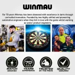 Šípky steel Winmau John Brown 22g 90% wolfram
