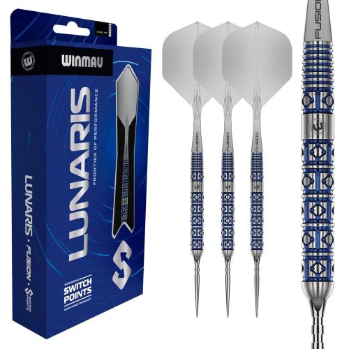Šípky steel Winmau Lunaris Parallel 23g SP 90% wolfram