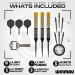 Šípky steel Winmau Exion Parallel 23g SP 90% wolfram