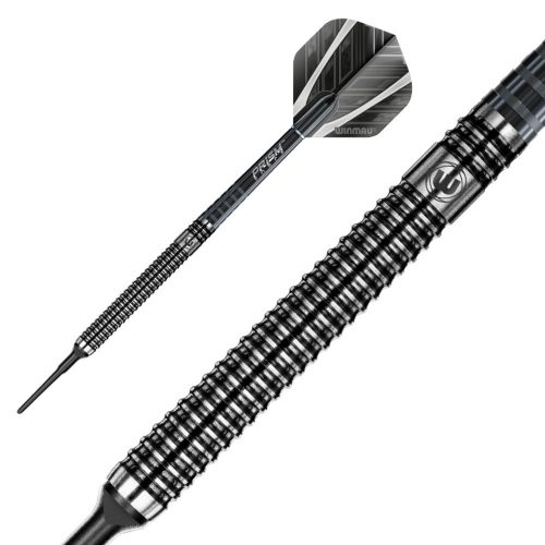 Šípky Winmau soft BLACK OUT 18g, 90% wolfram