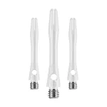 Násadky na šípky Harrows Keramic, krátke, biele, hliník s keramickým poťahom