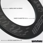 Ochrana steny Winmau Blade 360 čierna na sisalové terče