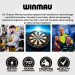 Ochrana steny Winmau Blade 360 čierna na sisalové terče