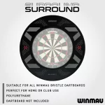 Ochrana steny Winmau Blade X čierna na sisalové terče