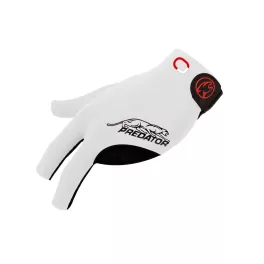 Biliardová rukavica Predator Second Skin, 3-Finger, Jasmin Ouschan White S/M pre pravákov