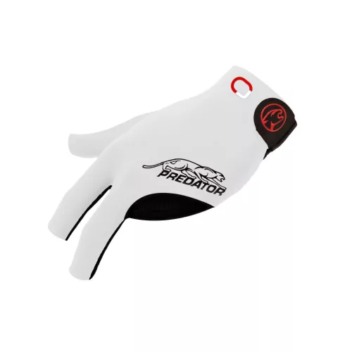 Biliardová rukavica Predator Second Skin, 3-Finger, Jasmin Ouschan White S/M pre pravákov