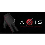 Biliardová rukavica Cuetec Axis black-red, veľkosť L