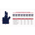 Biliardová rukavica Dynamic Cuetec Axis Navy-red, veľkosť M