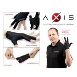 Billiardová rukavica Cuetec Axis sivá, veľkosť L