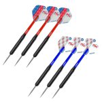 Kompletný šípkový set, terč Winmau Blade 6, PDC chránič steny, 2 sety šípok, štartovacia čiara, výst