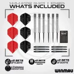 Kompletný šípkarský set Winmau BLADE 360 sivý surround, 2 sety šípok, štartovacia čiara