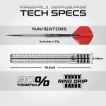 Kompletný šípkarský set Winmau BLADE 360 sivý surround, 2 sety šípok, štartovacia čiara