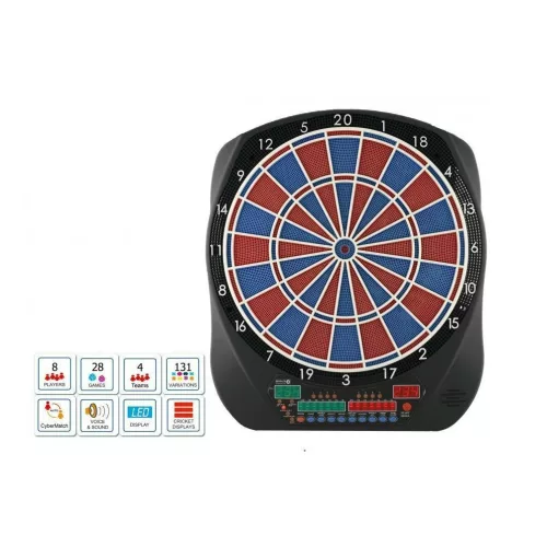 Elektronický terč na šípky Bull's Flash, hlas: Russ "The Voice" Bray